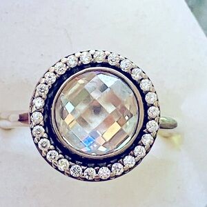 REDUCED SHIP Authentic Pandora Ring BRILLIANT LEGACY Sterling Silver Ring Size 8